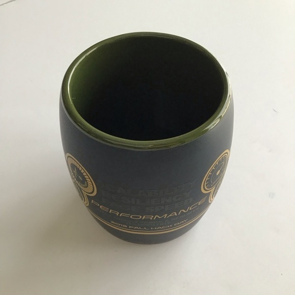 Walt Disney Parks IT Tech Hack Day 2013 Fall Coffee Mug Tea Cup Black Army Green - Picture 8 of 14